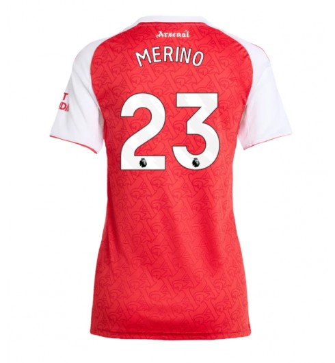 Arsenal Mikel Merino #23 Hjemmedrakt Dame 2025-26 Korte ermer Arsenal Mikel Merino #23 Hjemmedrakt Dame 2025-26 Korte ermer